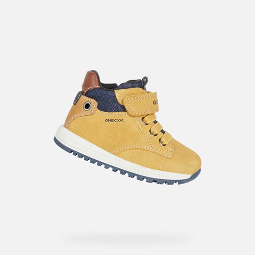 Geox Alben Mid-calf Boots Baby Gelb Navy | XMC-389654