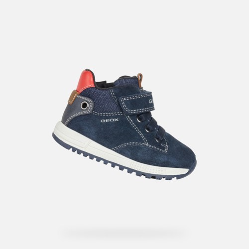 Geox Alben Mid-calf Boots Baby Navy | WDI-639541