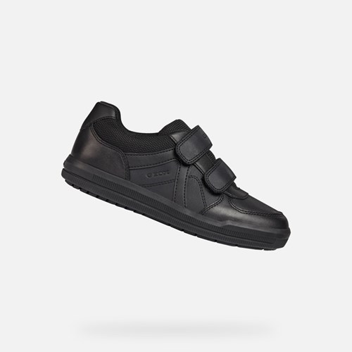 Geox Arzach Klettschuhe Mädchen Schwarz | XAM-618397