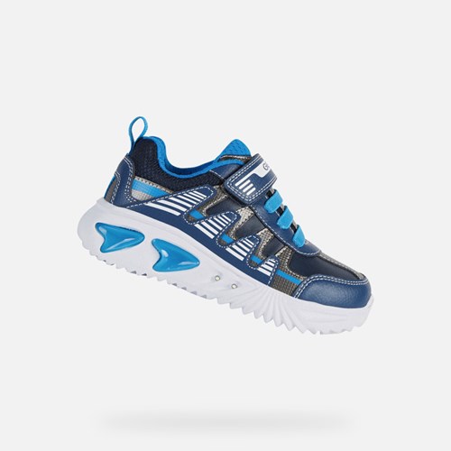 Geox Assister Light-up Shoes Jungen Navy Hellblau | DXJ-475386