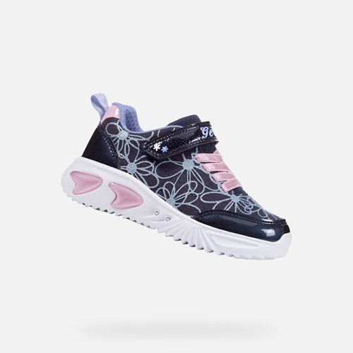 Geox Assister Light-up Shoes Mädchen Navy Rosa | EGP-085496