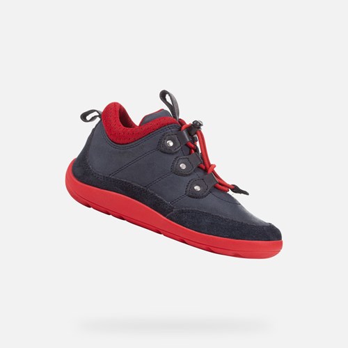 Geox Barefeel Sneakers Jungen Navy Rot | PFT-179062