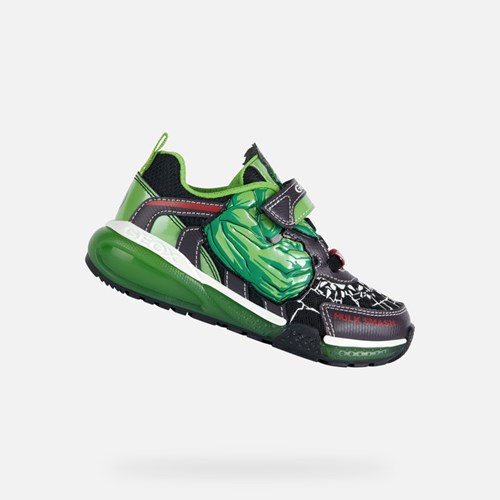 Geox Bayonyc Light-up Shoes Jungen Schwarz Grün | VLW-059284