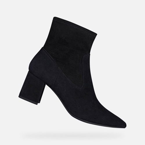 Geox Bigliana Hohe Schuhe Damen Schwarz | YTA-845710