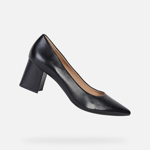 Geox Bigliana Keilabsatz Damen Schwarz | WUR-124578
