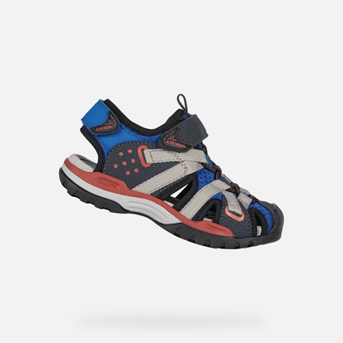 Geox Borealis Sandalen Jungen Königsblau Rot | XJP-197483
