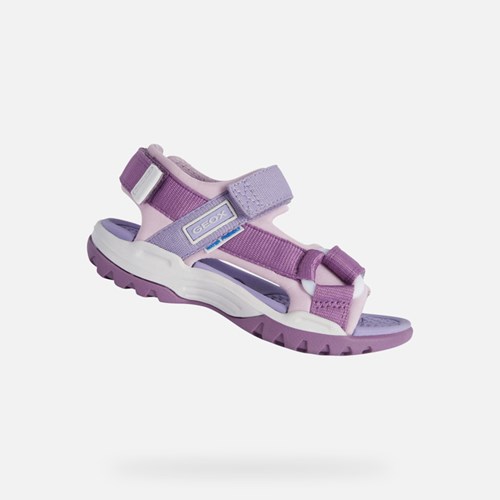 Geox Borealis Sandalen Mädchen Lila Rosa | HLR-105369
