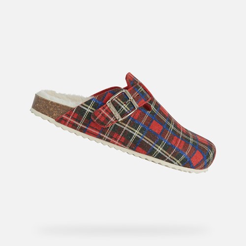 Geox Brionia Hausschuhe Damen Dunkelrot Rot | WYE-742096