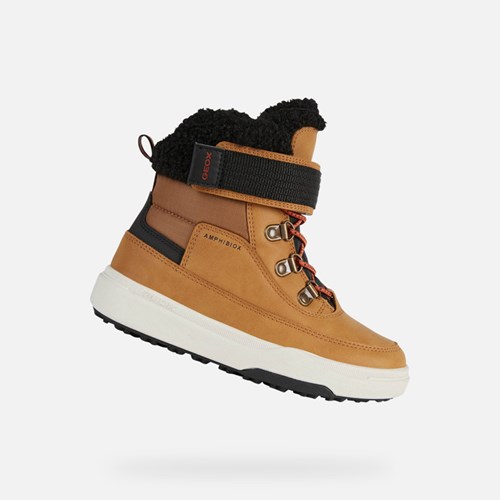 Geox Bunshee Pg Abx Stiefeletten Mädchen Dunkelgelb Schwarz | YZF-780412