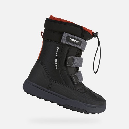 Geox Bunshee Pg Abx Wasserfeste Stiefel Jungen Schwarz | HDN-529631