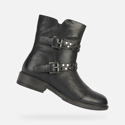 Geox Catria Stiefeletten Damen Schwarz | IZG-483752