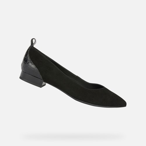 Geox Charyssa Ballerinas Damen Schwarz | KNL-189046