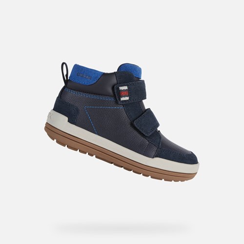 Geox Charz Sneakers Jungen Navy Königsblau | LPU-917403