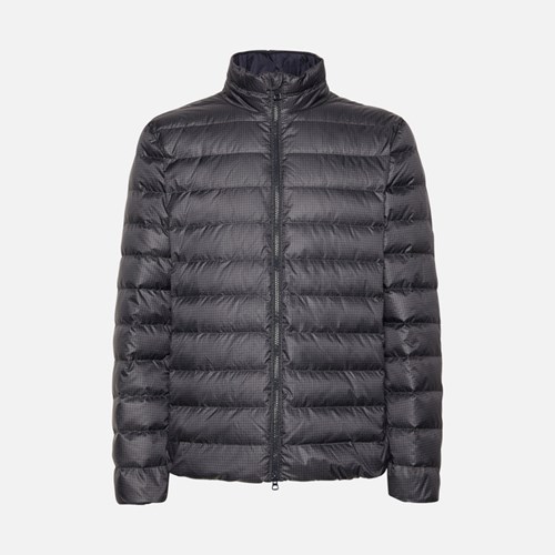 Geox Dereck Daunenjacken Herren Schwarz | URN-034698
