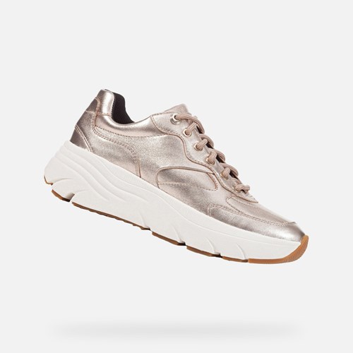 Geox Diamanta Sneakers Damen Champagne | UHF-832106