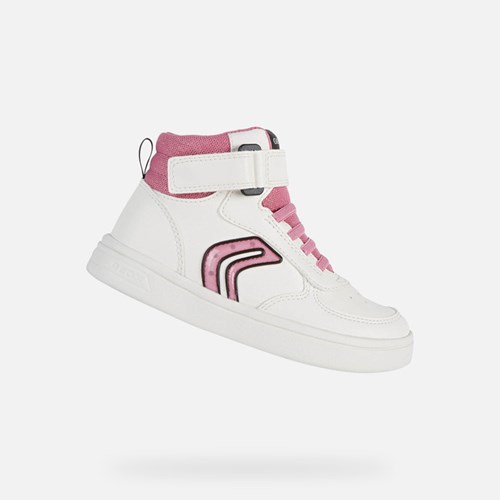 Geox Djrock Light-up Shoes Mädchen Weiß Fuchsie | WUS-508763