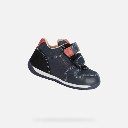 Geox Each Sneakers Baby Navy Rot | OBJ-325604