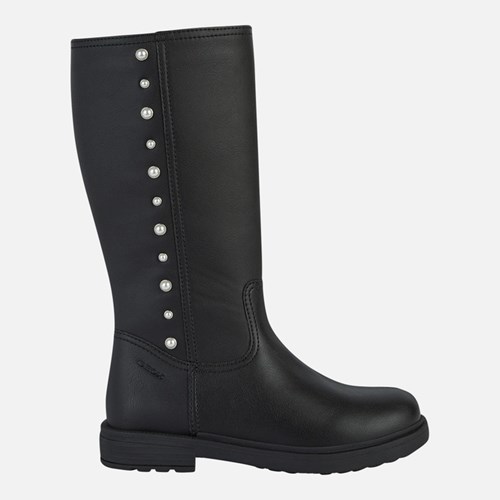 Geox Eclair Stiefel Mädchen Schwarz | ZQO-023695