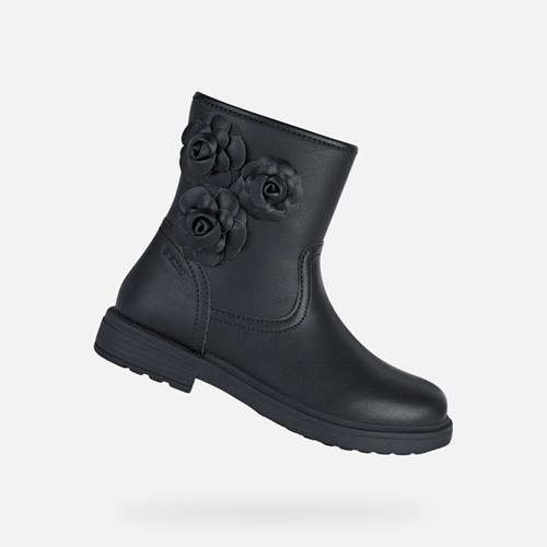 Geox Eclair Stiefeletten Mädchen Schwarz | AGD-416270
