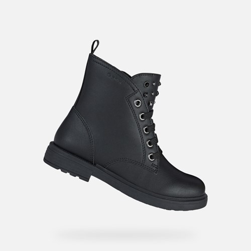 Geox Eclair Stiefeletten Mädchen Schwarz | DJX-528179