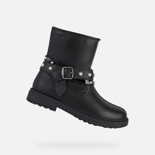 Geox Eclair Stiefeletten Mädchen Schwarz | NBV-029613