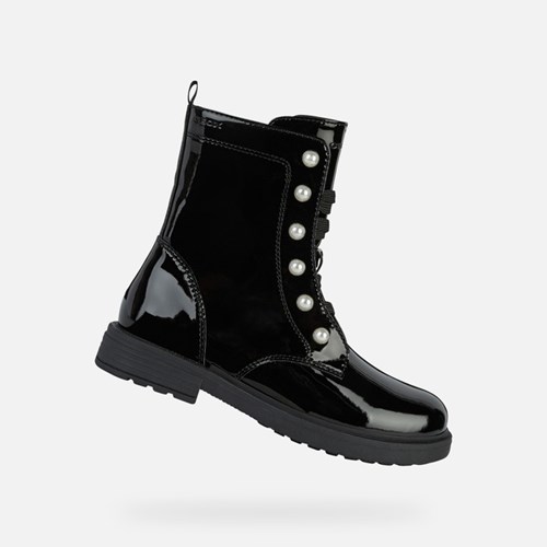 Geox Eclair Stiefeletten Mädchen Schwarz | NUG-158492