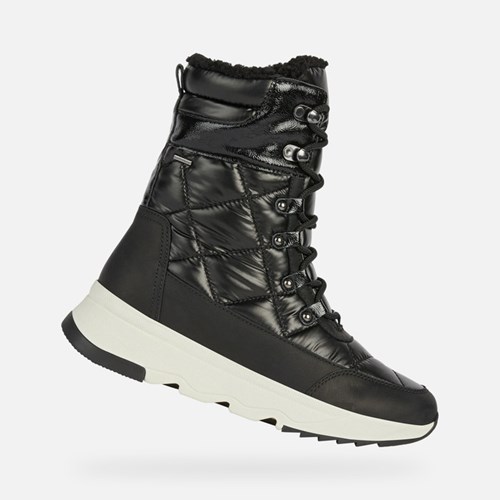 Geox Falena Abx Stiefeletten Damen Schwarz | HSX-748512