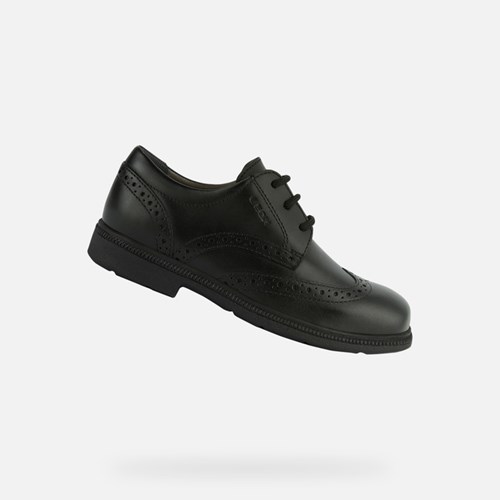 Geox Federico Einheitliche Schuhe Jungen Schwarz | SLP-905126