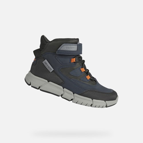 Geox Flexyper Abx Mid-calf Boots Jungen Navy Grau | DHO-981523