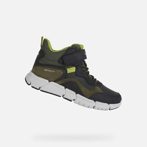 Geox Flexyper Abx Wasserfeste Stiefel Jungen Grün | NPD-415680