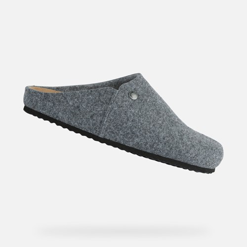 Geox Ghita Hausschuhe Herren Anthracite | GJO-245071