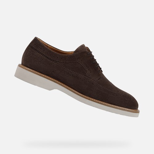 Geox Gubbio Freizeitschuhe Herren Dunkelbraun | TFJ-857943