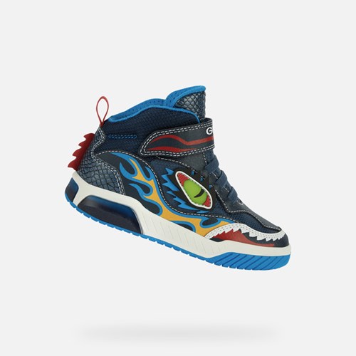 Geox Inek Light-up Shoes Jungen Navy Hellblau | JDB-452308
