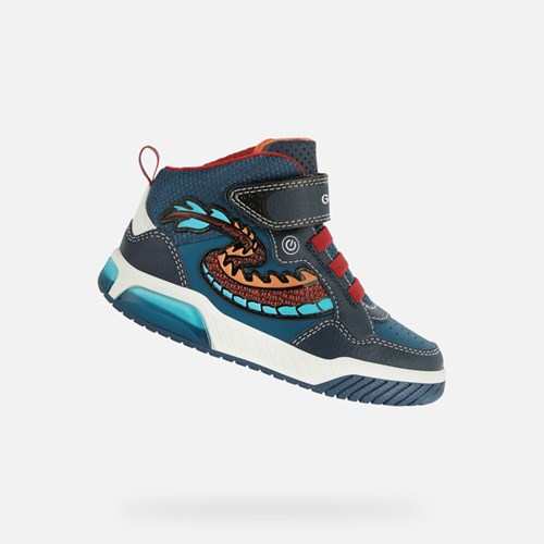 Geox Inek Light-up Shoes Jungen Rot | QOY-873504