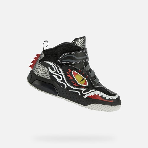 Geox Inek Light-up Shoes Jungen Schwarz Weiß | EWO-162835