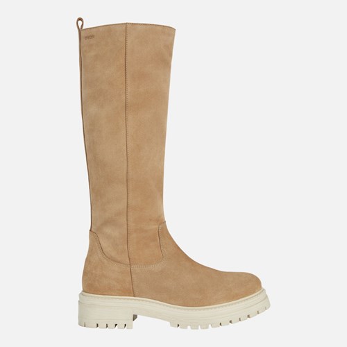 Geox Iridea Stiefel mit Absatz Damen Sand | PCH-529306