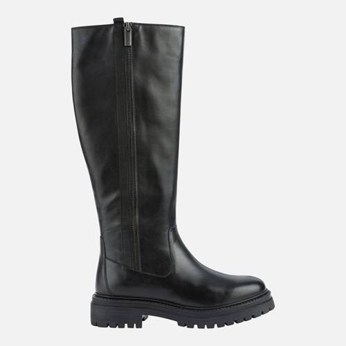 Geox Iridea Stiefel mit Absatz Damen Schwarz | EZU-567104