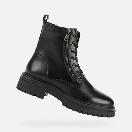 Geox Iridea Stiefeletten Damen Schwarz | OGH-609753