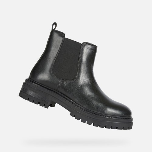 Geox Iridea Stiefeletten Damen Schwarz | OVK-349826