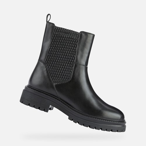 Geox Iridea Stiefeletten Damen Schwarz | WQJ-495370