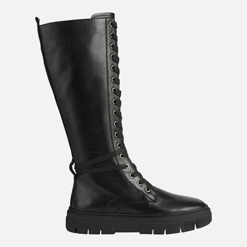 Geox Isotte Stiefel mit Absatz Damen Schwarz | MXA-317465
