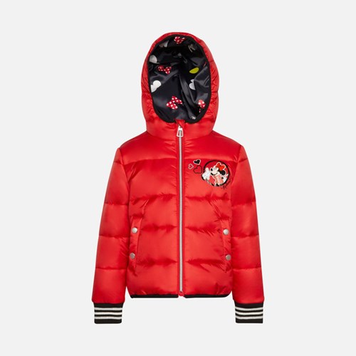 Geox Jaylon Daunenjacken Mädchen Rot | YQS-651489