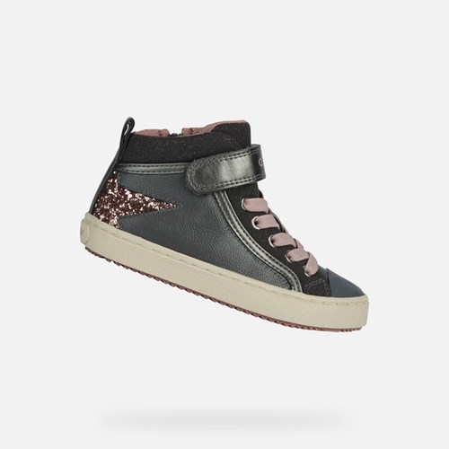 Geox Kalispera Sneakers Mädchen Grau Rosa | PLE-460873