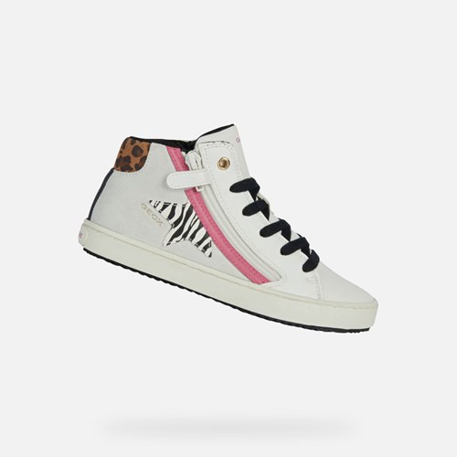 Geox Kalispera Sneakers Mädchen Weiß Fuchsie | DLQ-609425