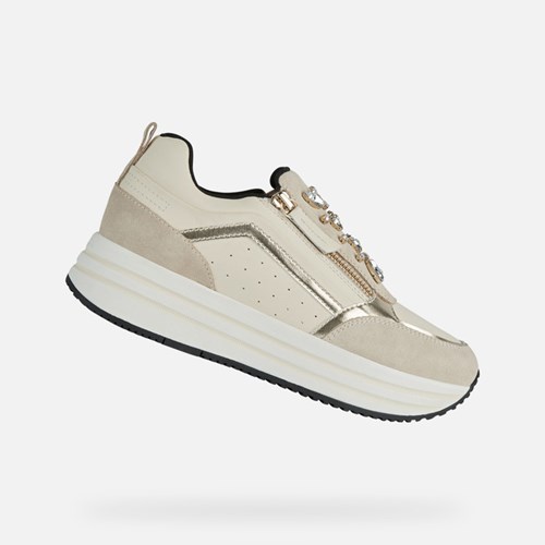Geox Kency Sneakers Damen Hellweiß | XJG-612348