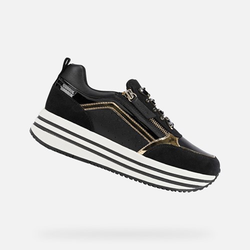 Geox Kency Sneakers Damen Schwarz | SHJ-487139