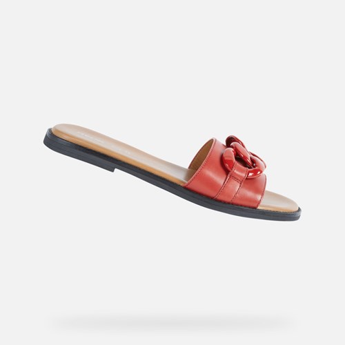 Geox Naileen Hausschuhe Damen Rot | ALO-269807