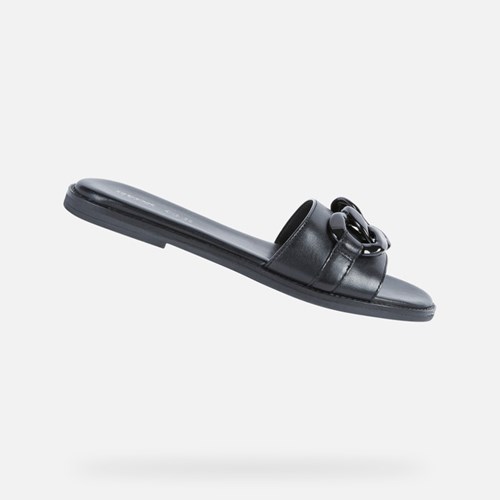 Geox Naileen Sandalen Damen Schwarz | QMV-076518