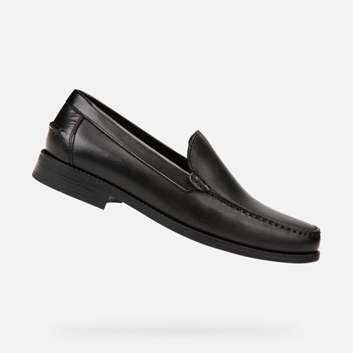 Geox New Damon Loafers Herren Schwarz | VWZ-867234