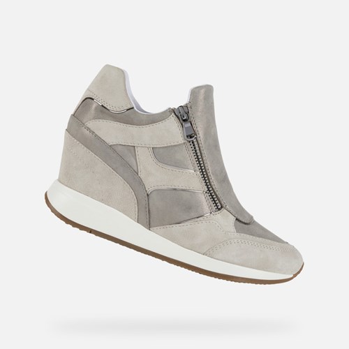 Geox Nydame Sneakers Damen Taupe / Ice | FHB-901286